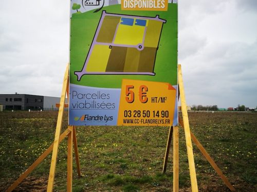 Panneau de chantier