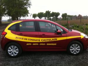 lettrage véhicule auto-école