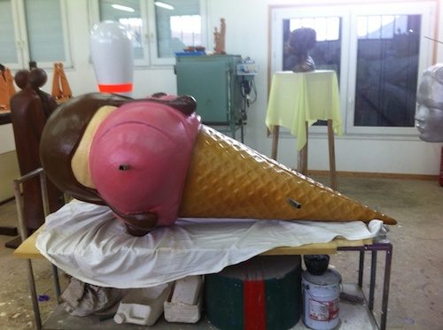 Sculpture glace