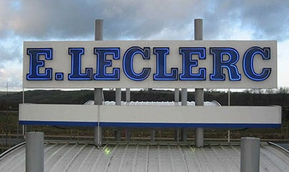 lettres découpées lumineuses Leclercq