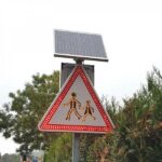 panneau attention aux enfant lumineux
