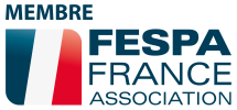 FESPA France membre Bleu fond blanc