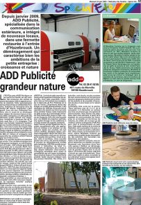 article journal spécial été add pub grandeur nature